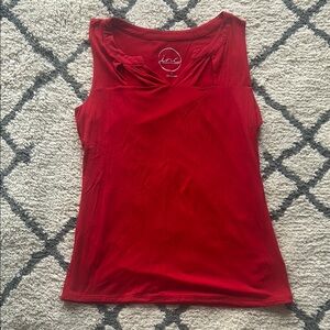 INC International Concepts Red Fitted Sleeveless Tank Top